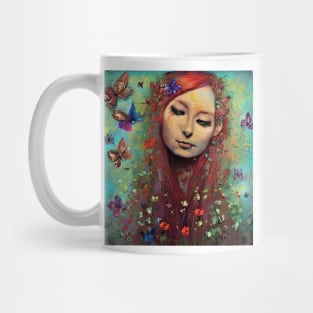 Tori Amos with butterflies Mug